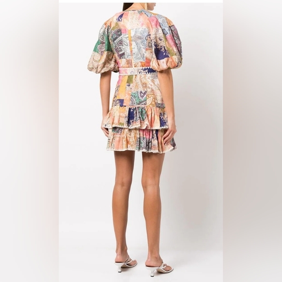 ZIMMERMANN Anneke patchwork paisley mini dress - Picture 3 of 12